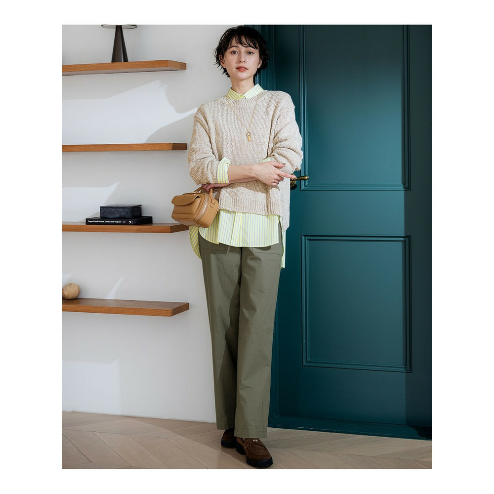 スラブツイルストレッチ ベイカーパンツ2