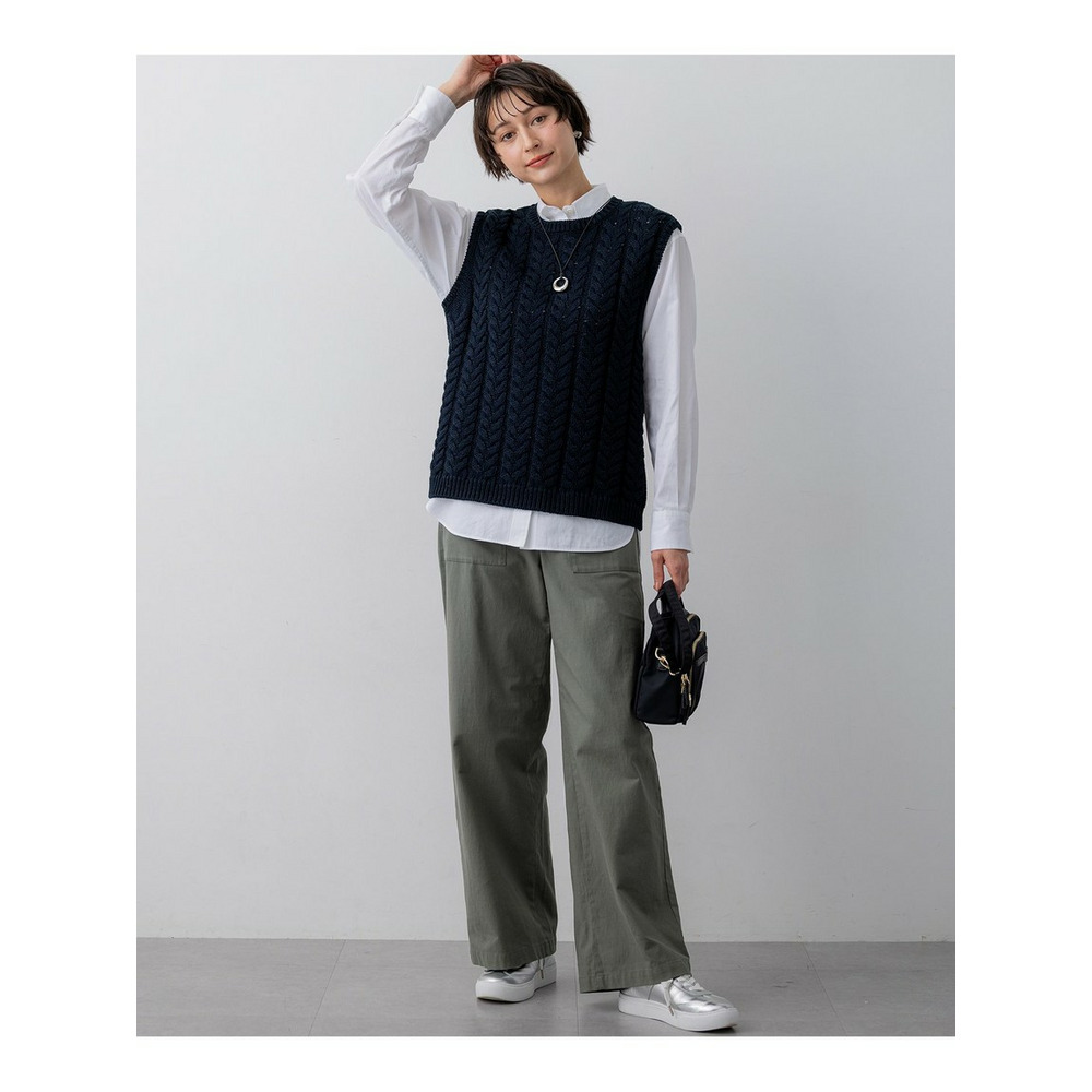 スラブツイルストレッチ ベイカーパンツ9