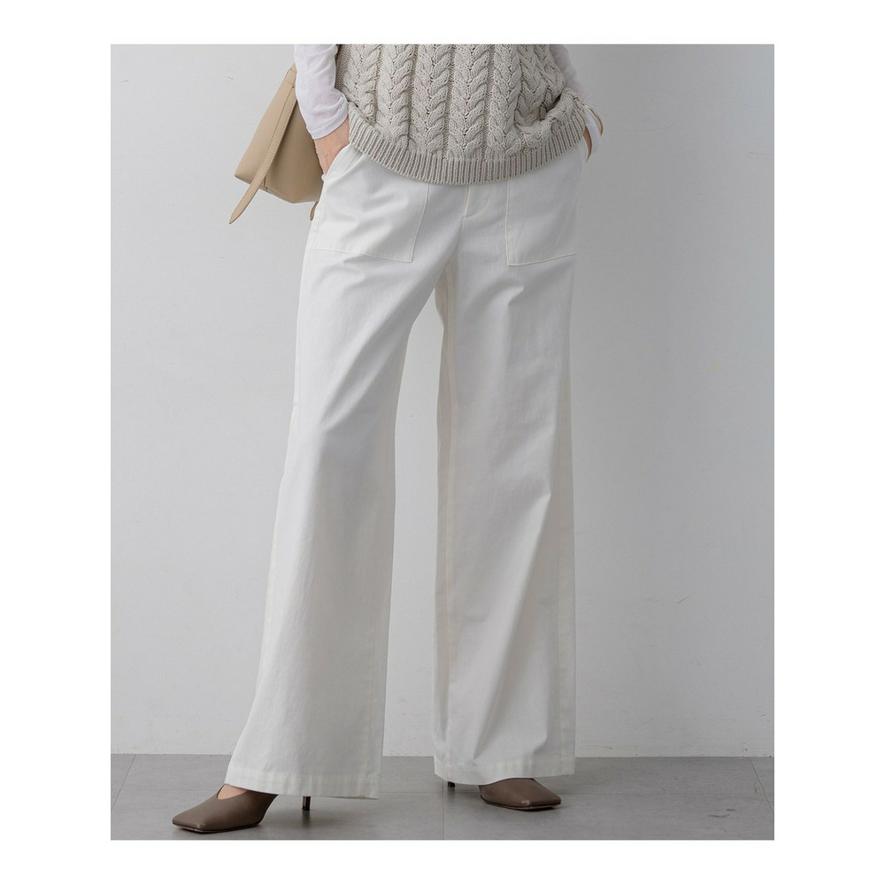 スラブツイルストレッチ ベイカーパンツ1