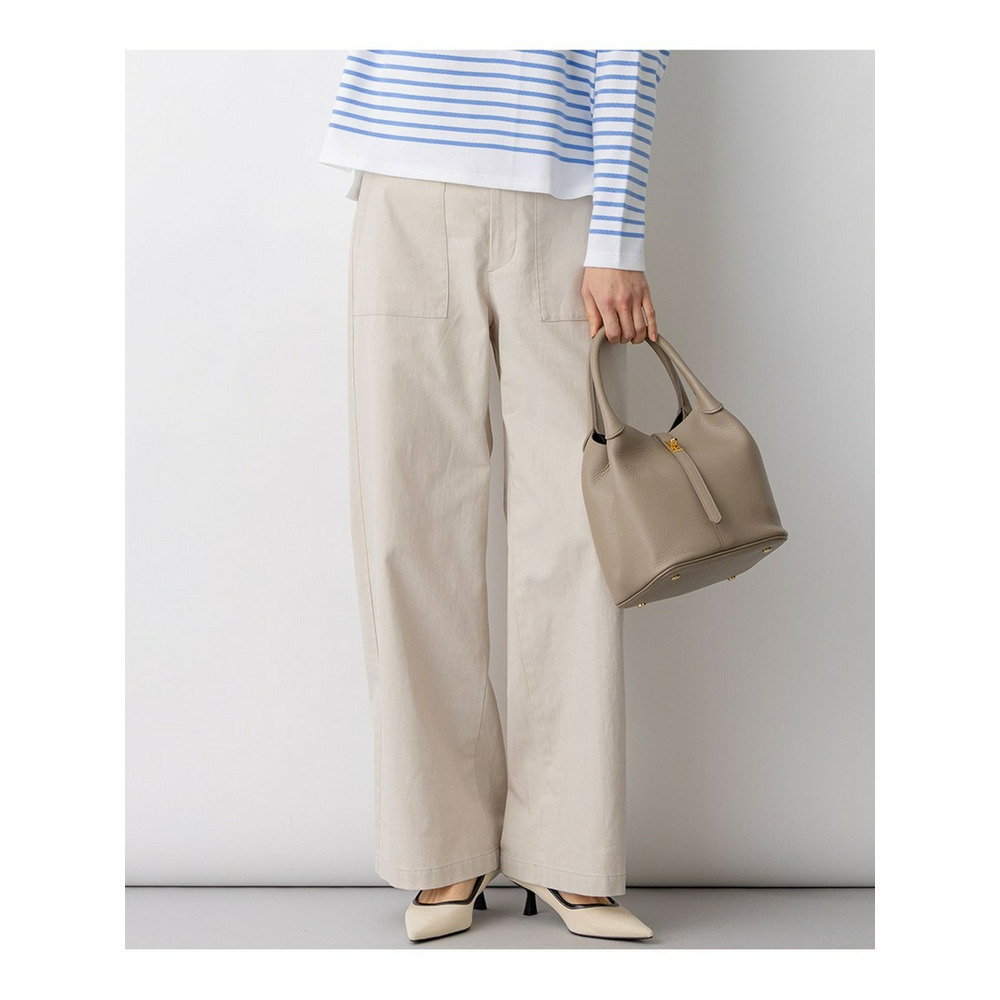 スラブツイルストレッチ ベイカーパンツ1