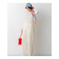 【見上愛さん着用】刺繍レース キャミソールワンピース