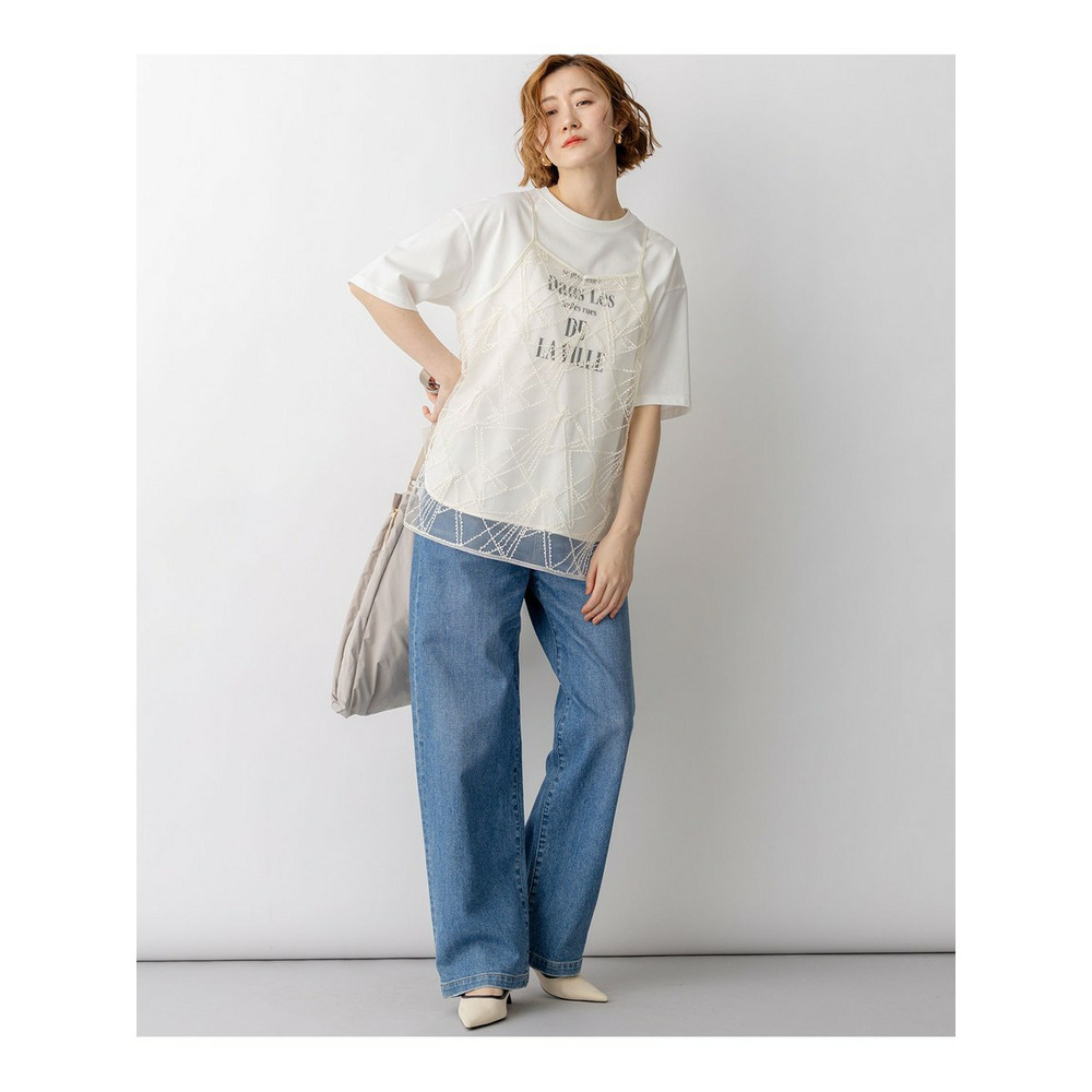 刺繍レース キャミソール5