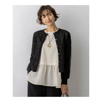 ラッセルレース ニット カーディガン