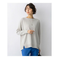 コットンポリエステルストレッチ オーバーサイズ ニット