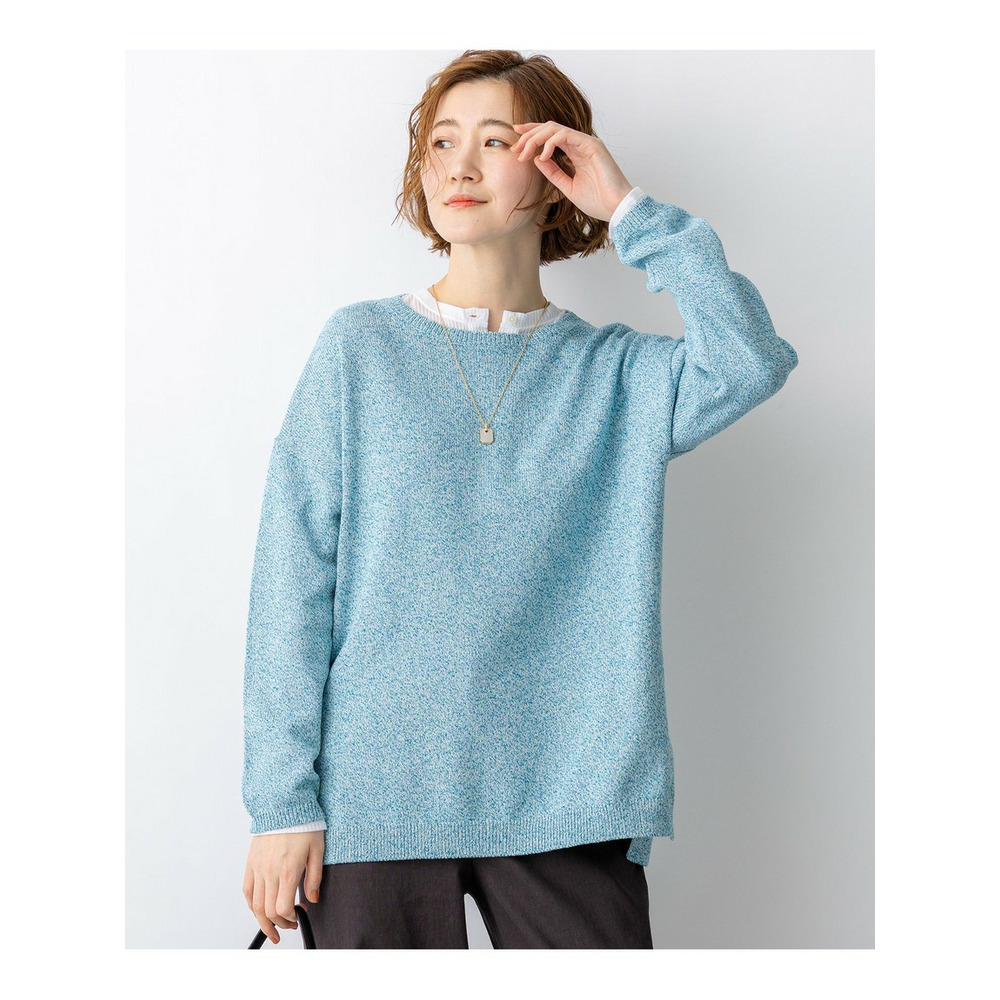 コットンギマムリネ チュニック ニット