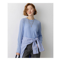 【見上愛さん着用】シアーフライス レイヤード ロンTEE