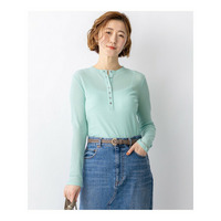 【見上愛さん着用】シアーリブ レイヤード ロンTEE