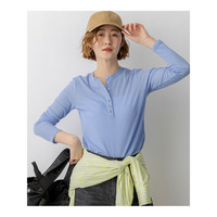 【見上愛さん着用】シアーリブ レイヤード ロンTEE