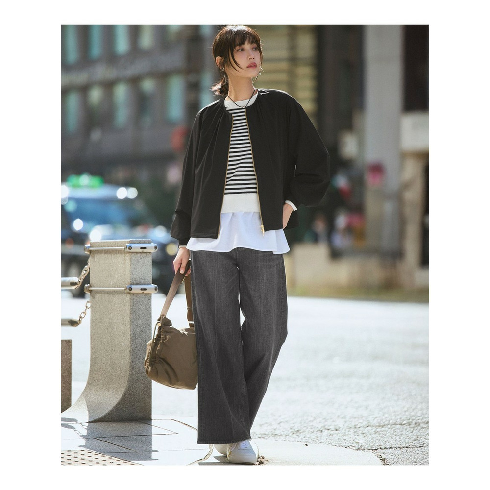 2WAYストレッチタフタ ギャザーブルゾン5