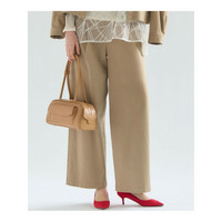 【見上愛さん着用/Oggi掲載】ストレッチギャバ チノ ワイド パンツ