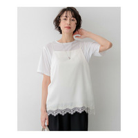 サテンレースキャミソール