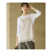 サテンレースキャミソール