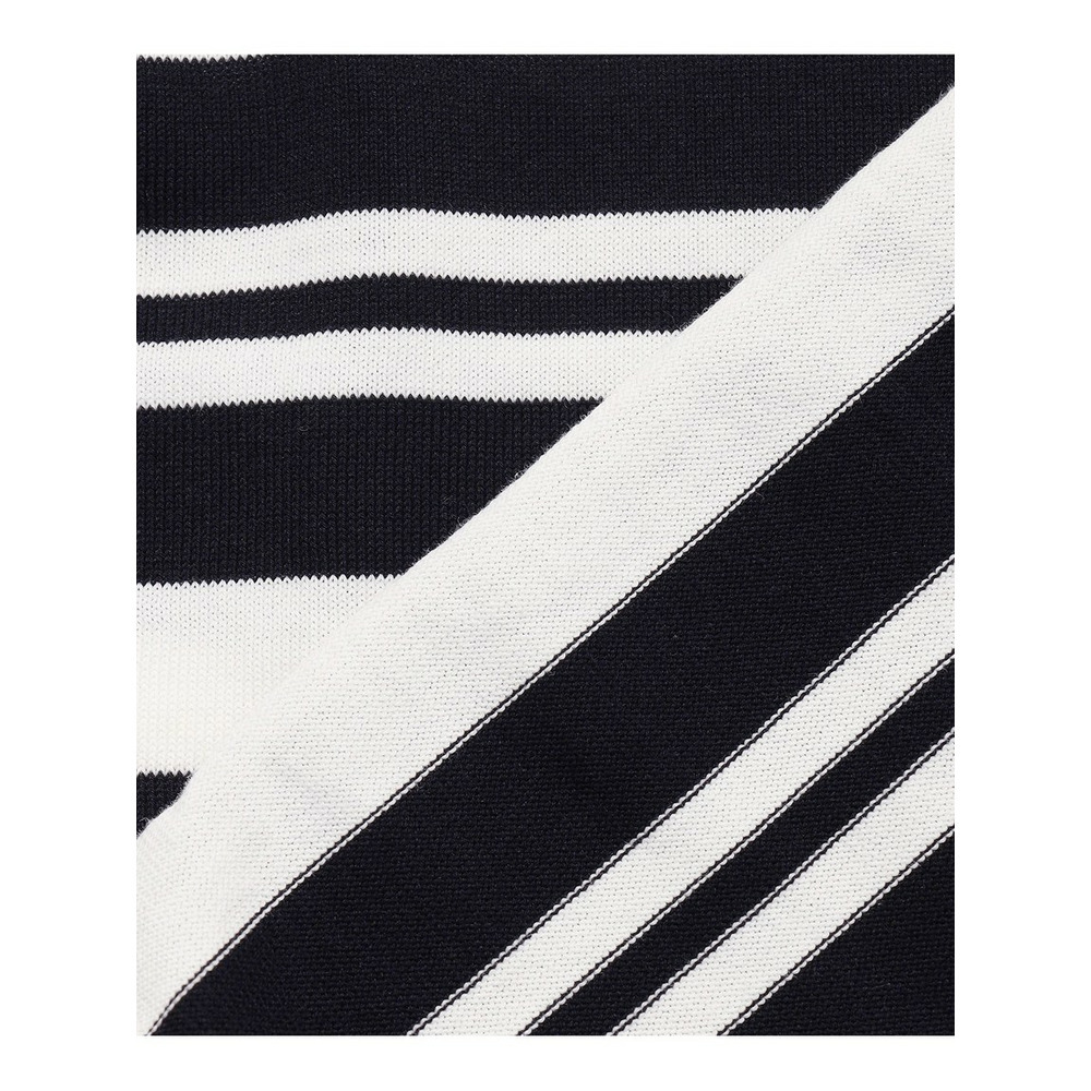 プレミアムビオコットン クルーネック ボーダー ニット10