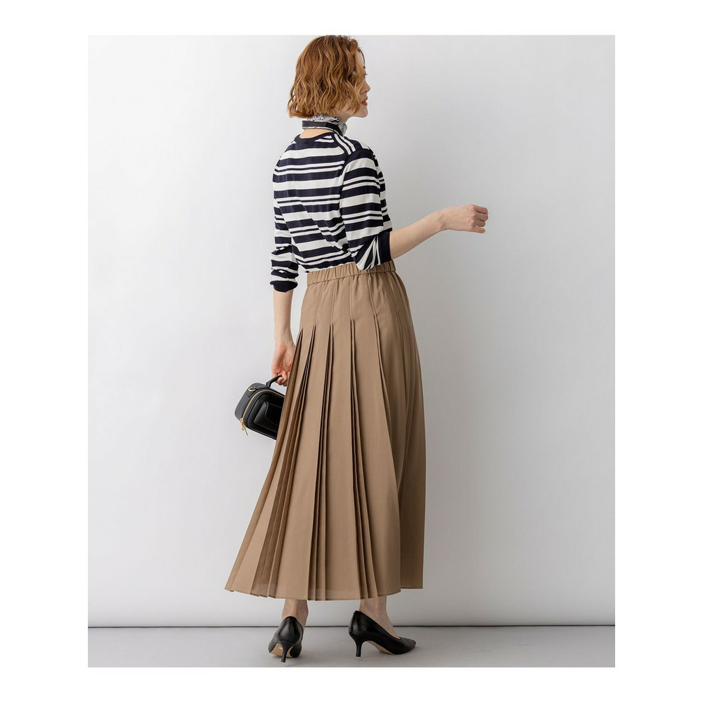 プレミアムビオコットン クルーネック ボーダー ニット3