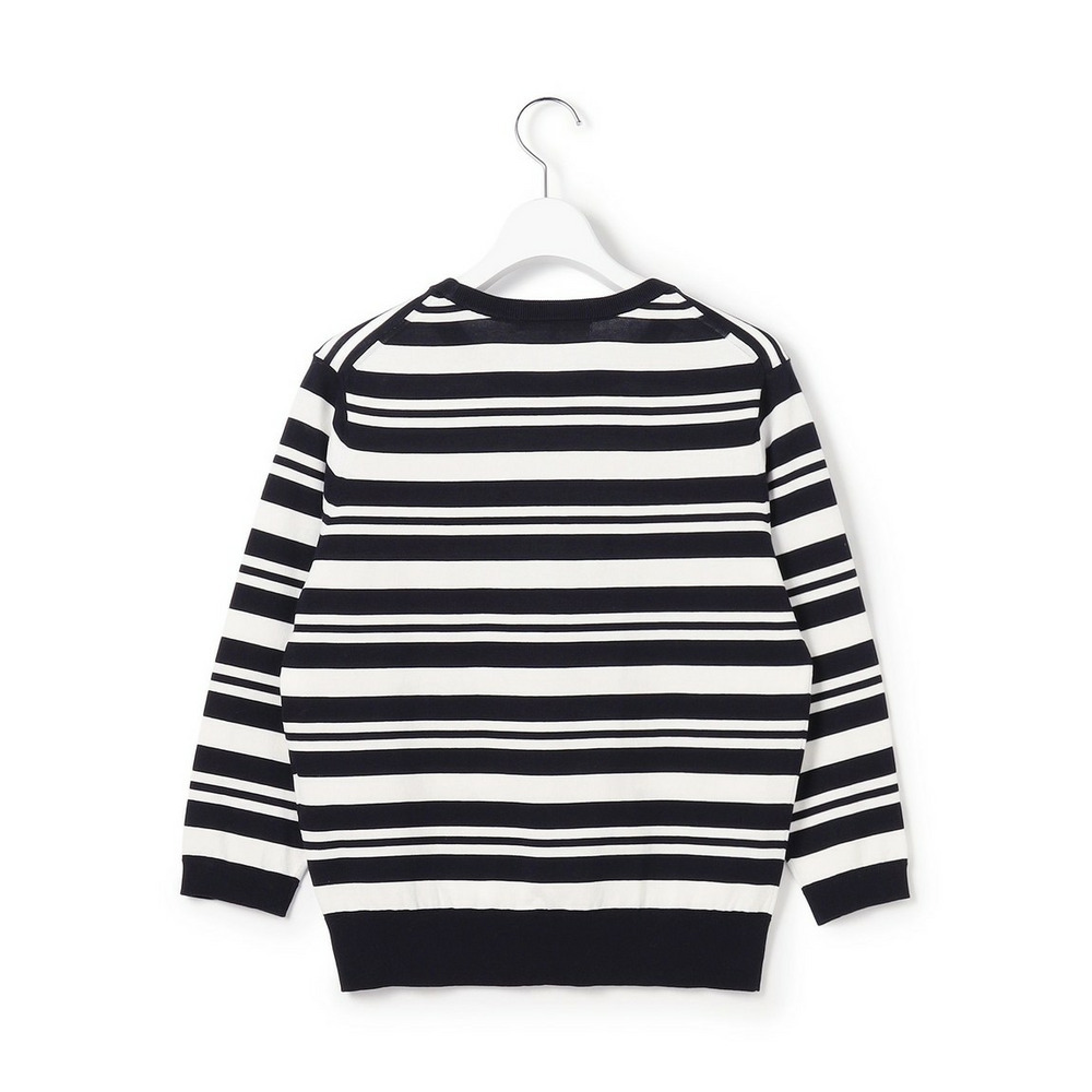 プレミアムビオコットン クルーネック ボーダー ニット6