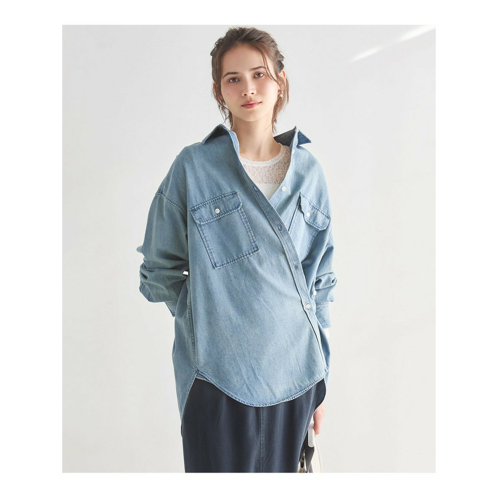 【SLOW/一部店舗限定】2WAY ダンガリー シャツ