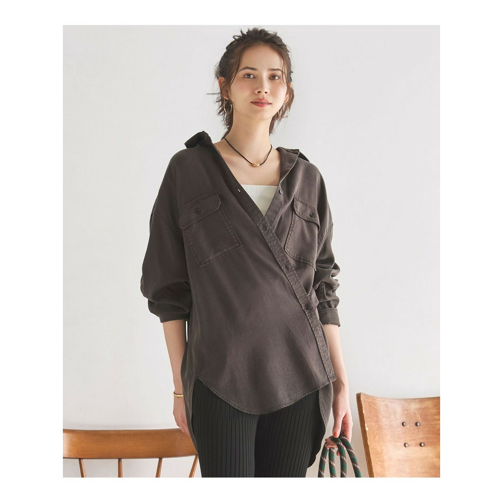 【SLOW/一部店舗限定】ガーメントツイル 2WAY シャツ