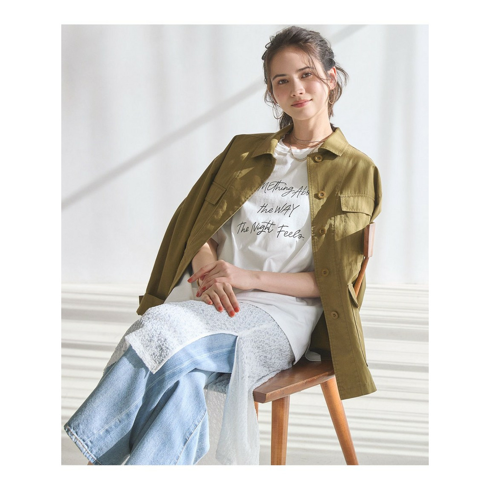 【SLOW/一部店舗限定】ヴィンテージライク ロゴ Tシャツ2