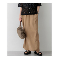 【SLOW/一部店舗限定】ガーメントツイル セミフレア スカート