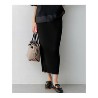 【SLOW/一部店舗限定】ホールガーメント リブニット スカート