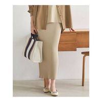 【SLOW/一部店舗限定】ホールガーメント リブニット スカート