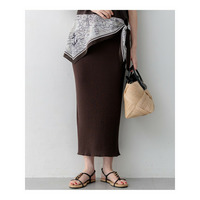 【SLOW/一部店舗限定】ホールガーメント リブニット スカート