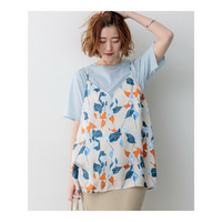 カラーリリープリント キャミソールブラウス