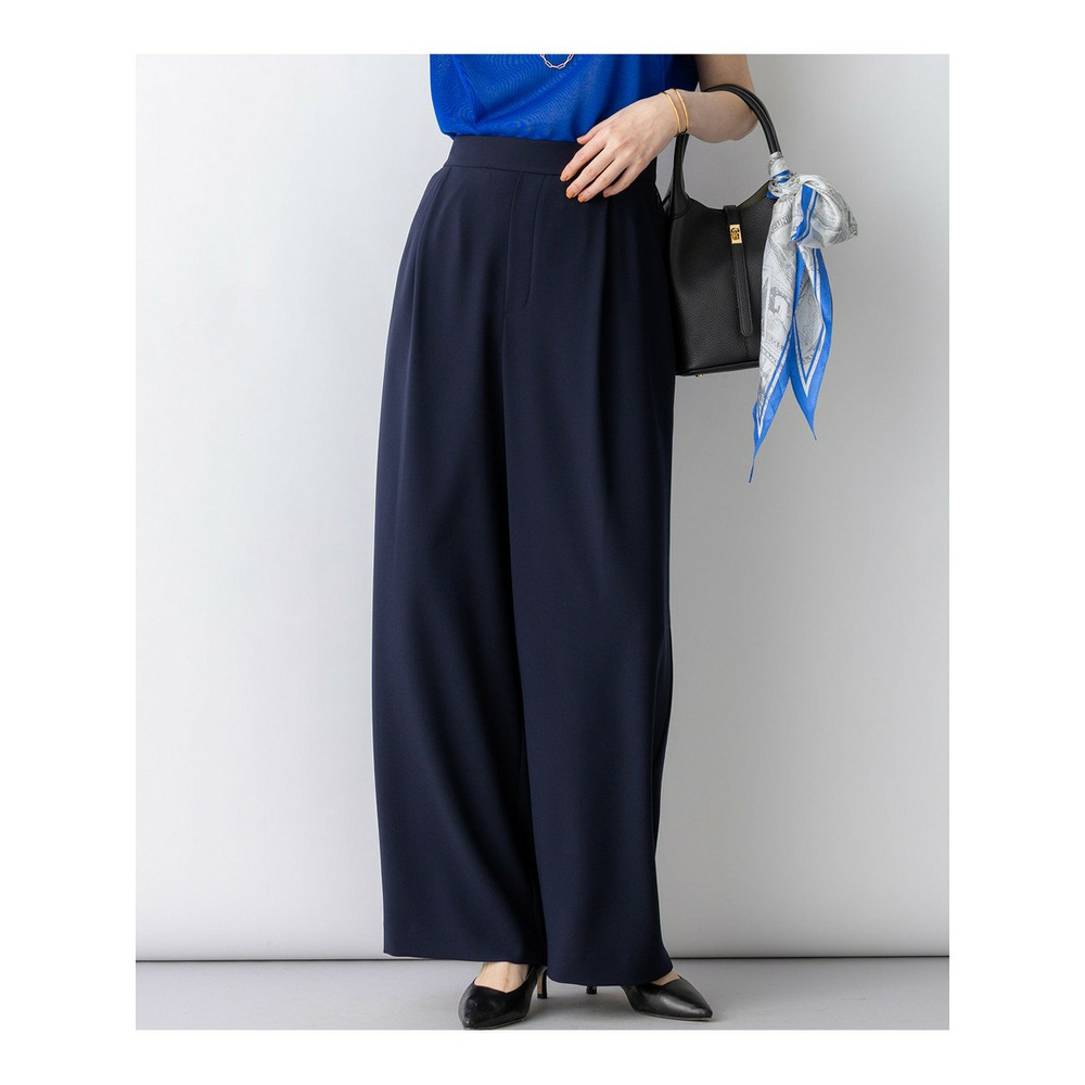 【WEB&一部店舗限定】ストレッチジョーゼット ワイドパンツ