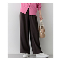 【WEB&一部店舗限定】ストレッチジョーゼット ワイドパンツ