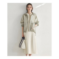 【SLOW/一部店舗限定】ハイゲージテリー ハーフジップ ワンピース