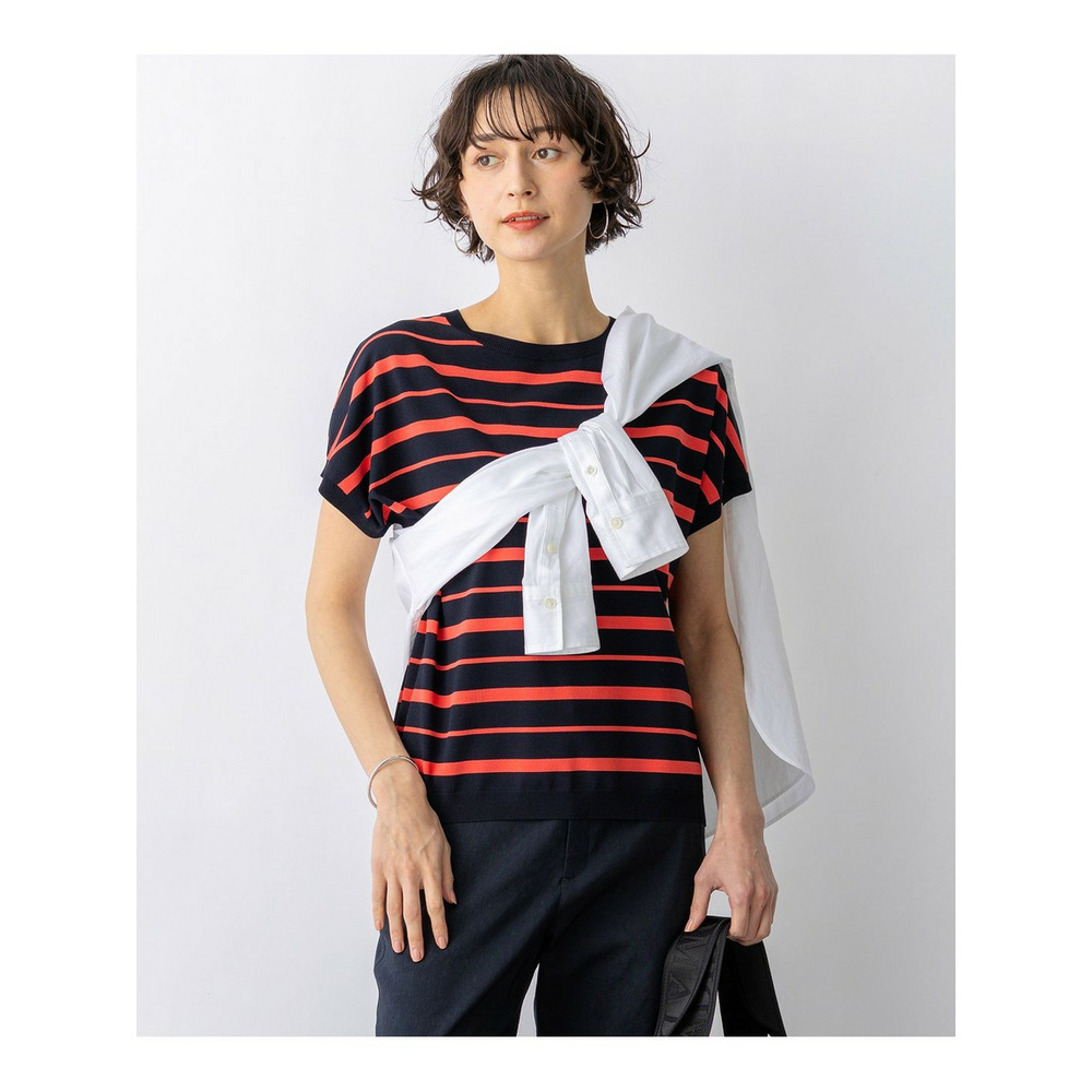 【一部先行予約/見上愛さん着用】レーヨンポリエステルストレッチ プルオーバー ニット