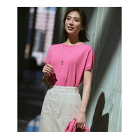 【見上愛さん着用】レーヨンポリエステルストレッチ プルオーバー ニット