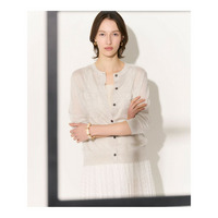 【WEB&一部店舗限定カラーあり】シャイニーシアー フラップポケット カーディガン