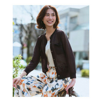 【WEB&一部店舗限定カラーあり】シャイニーシアー フラップポケット カーディガン