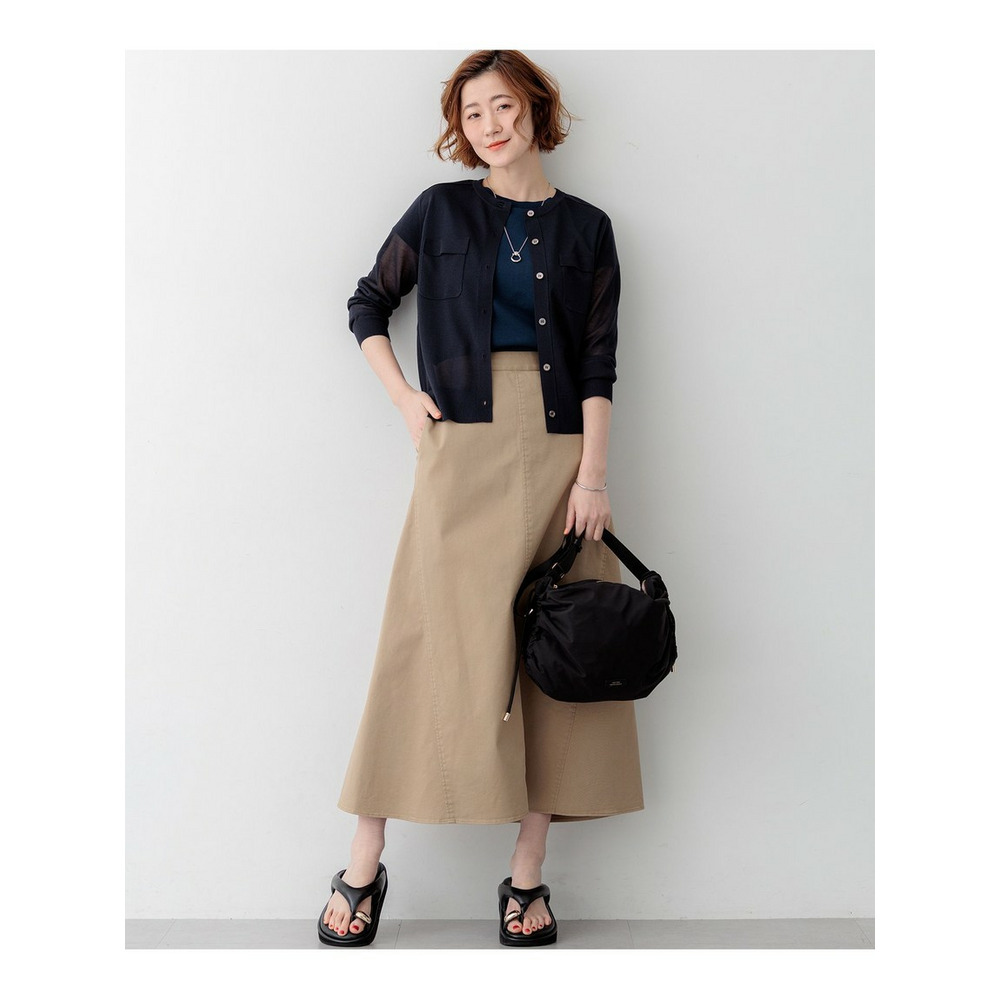 【一部先行予約/WEB&一部店舗限定カラーあり】シャイニーシアー フラップポケット カーディガン12