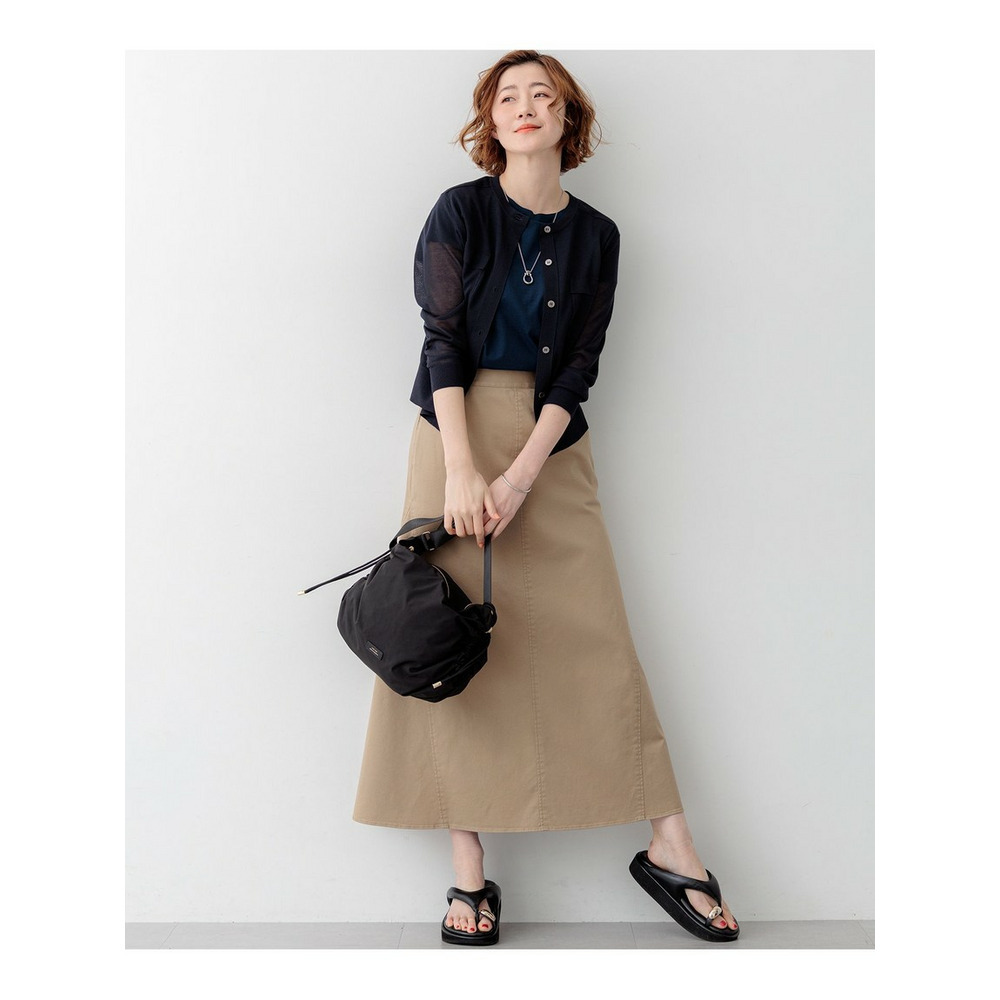 【一部先行予約/WEB&一部店舗限定カラーあり】シャイニーシアー フラップポケット カーディガン13