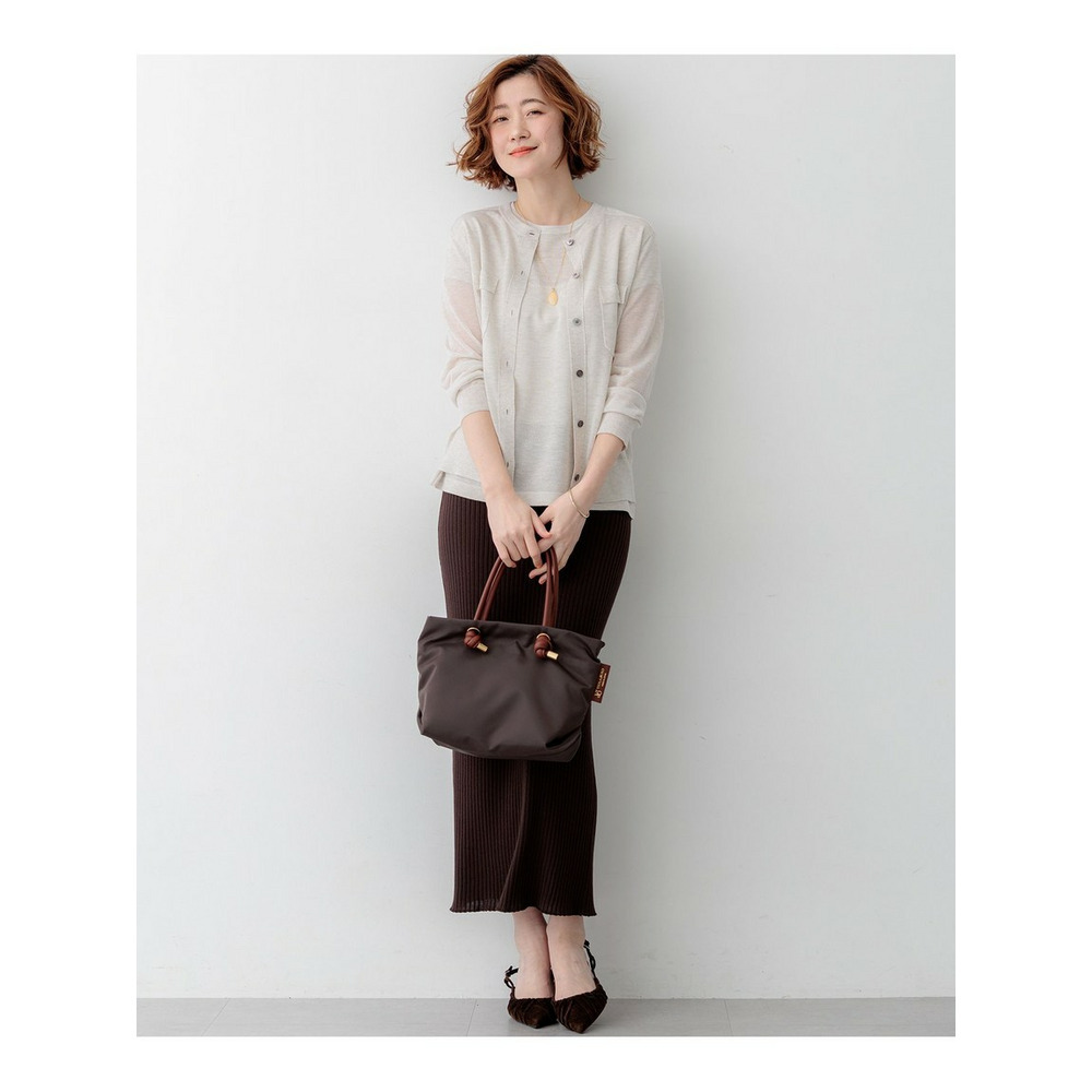 【一部先行予約/WEB&一部店舗限定カラーあり】シャイニーシアー フラップポケット カーディガン5