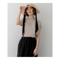 レーヨンポリエステルストレッチ フレンチスリーブ ニット