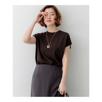 レーヨンポリエステルストレッチ フレンチスリーブ ニット