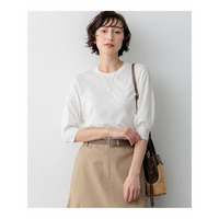 【見上愛さん着用】キュプラコットン プルオーバー ニット