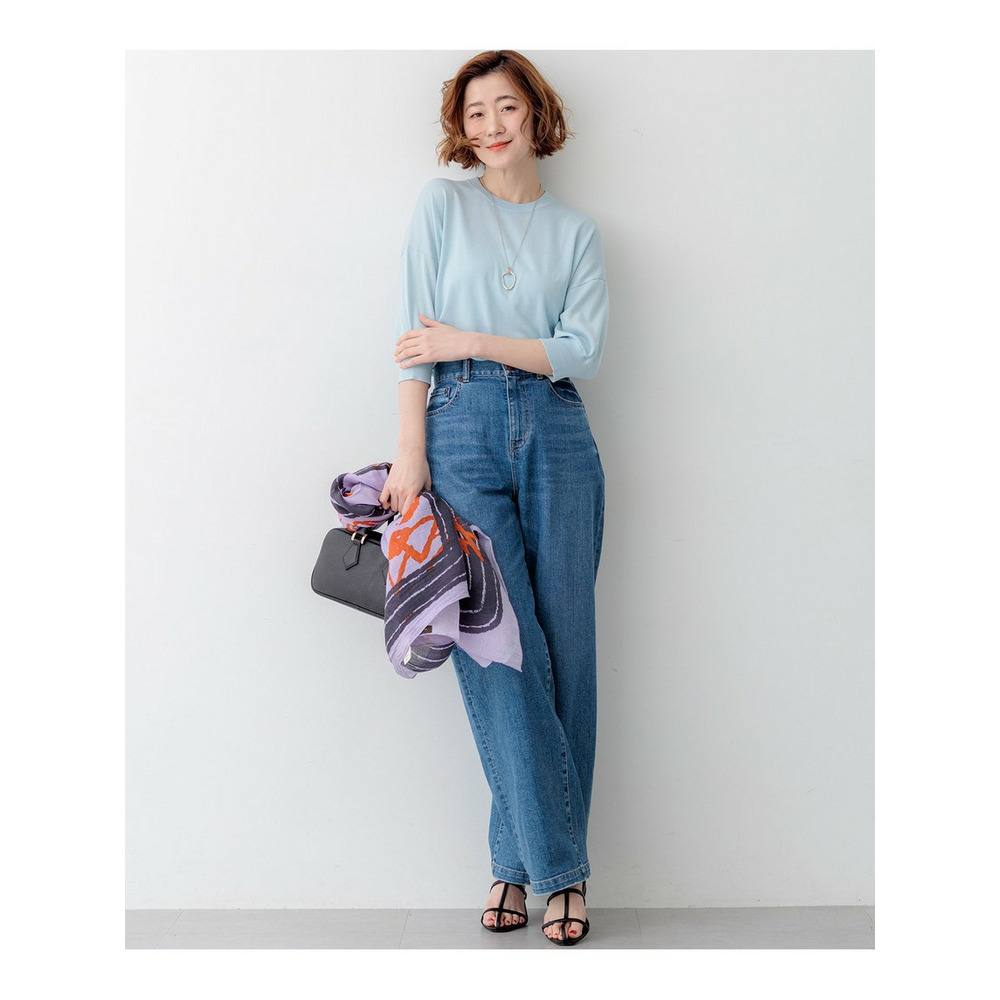 【見上愛さん着用】キュプラコットン プルオーバー ニット10