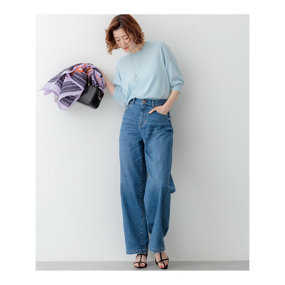 【見上愛さん着用】キュプラコットン プルオーバー ニット11