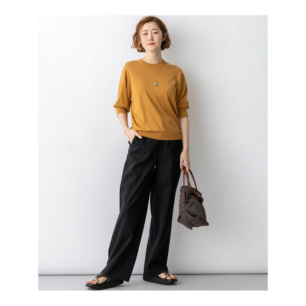 【見上愛さん着用】キュプラコットン プルオーバー ニット3