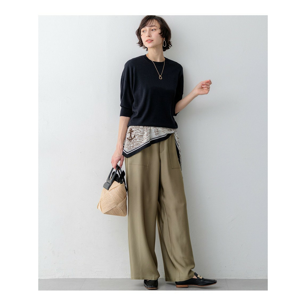 【見上愛さん着用】キュプラコットン プルオーバー ニット9