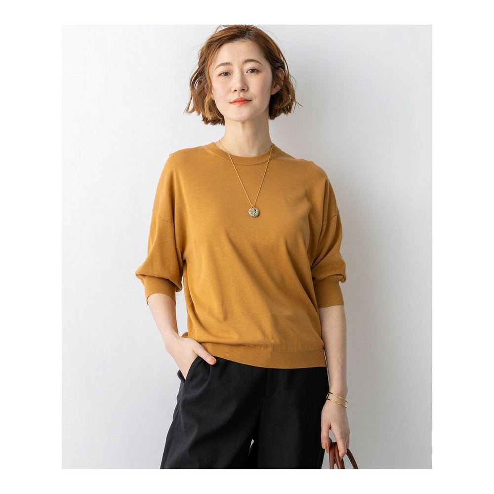 【見上愛さん着用】キュプラコットン プルオーバー ニット1