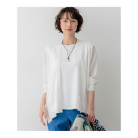 シャイニーシアー フロントオープン カーディガン