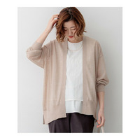 シャイニーシアー フロントオープン カーディガン