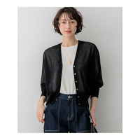 【WEB&一部店舗限定カラーあり】シャイニーシアー ドルマンスリーブ カーディガン