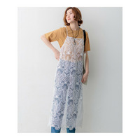 ペイズリーレース キャミソールワンピース