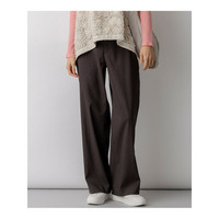 リネンレーヨンストレッチ ワイドパンツ